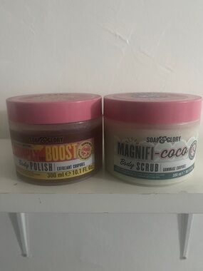 Soap & Glory Pink-Lidded Body Scrub Duo